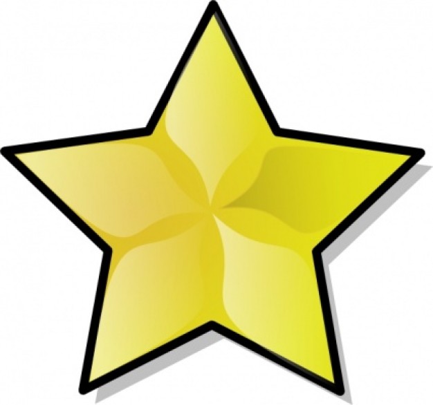 yellow christmas star clipart - photo #23