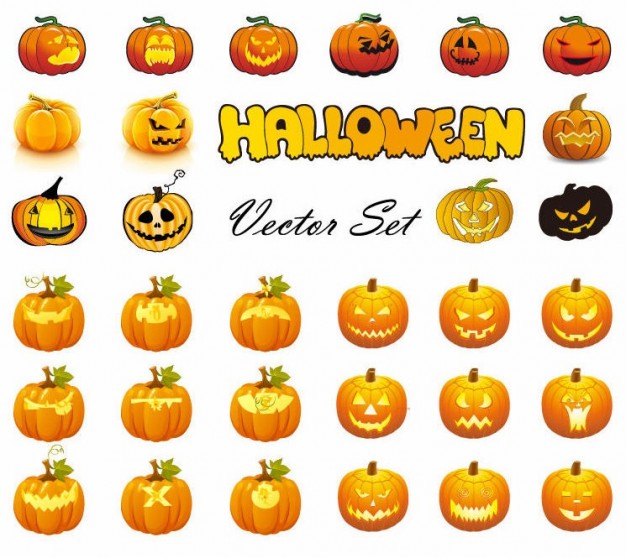 halloween pumpkins mixed mega collection