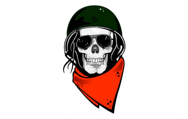 Halloween skull Scarf with military helmet background about Shopping Skull