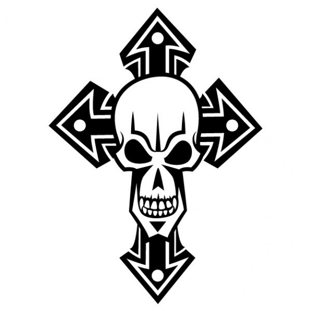 Halloween white Holiday skull in black cross about Opinions Graphics