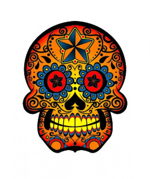 Chocolate the Food trend of color skull material about tatoo clip art