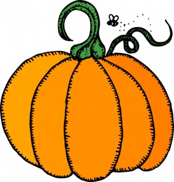 Clip art pumpkin about Fruit and Vegetable Cooking