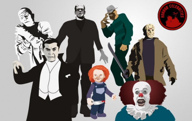 Frankenstein horror Halloween celebrities with grey background about Arts Horror film