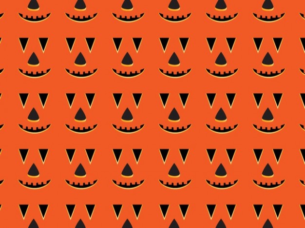 Halloween Jack o'Lantern cartoon pumpkin pattern with orange background about Pumpkin Holidays