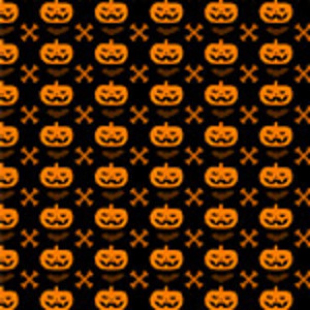 Halloween Pumpkin cross bone pattern about Holiday halloween pattern
