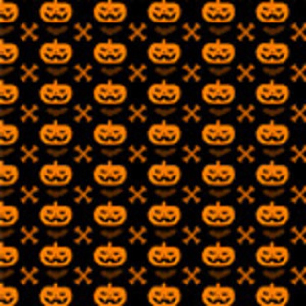 Halloween Pumpkin cross bone pattern about Holiday halloween pattern