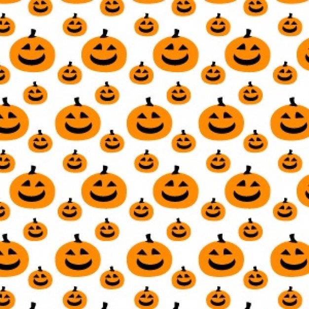  Halloween pumpkin pattern with white background about Fruit and Vegetable