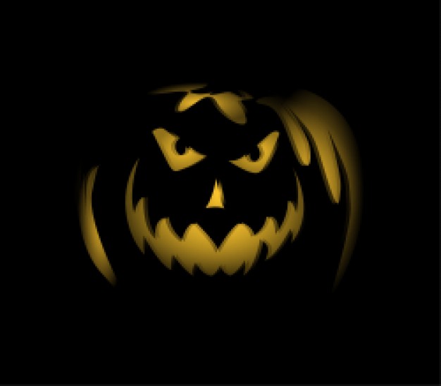 jack o lantern with dark background