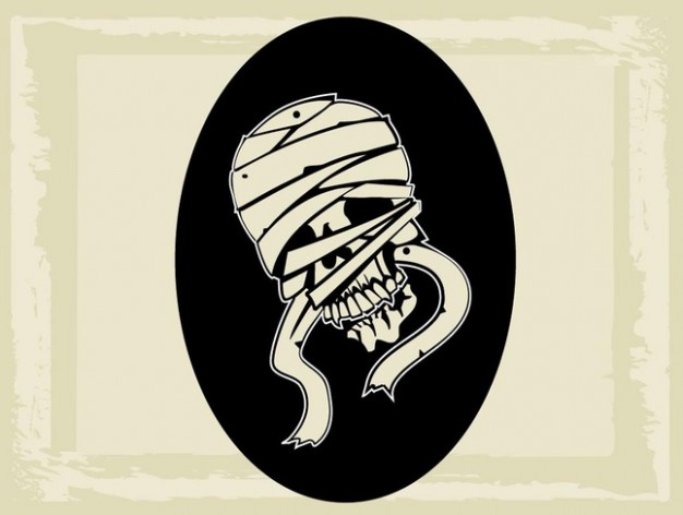 Mummy Egypt graphic creature with dark circle background about AncientEgypt LiveScience