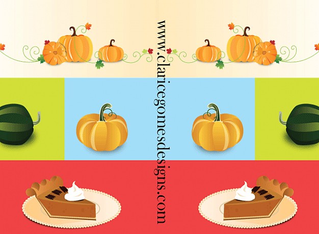 pumpkin Pie things and cook with single color background