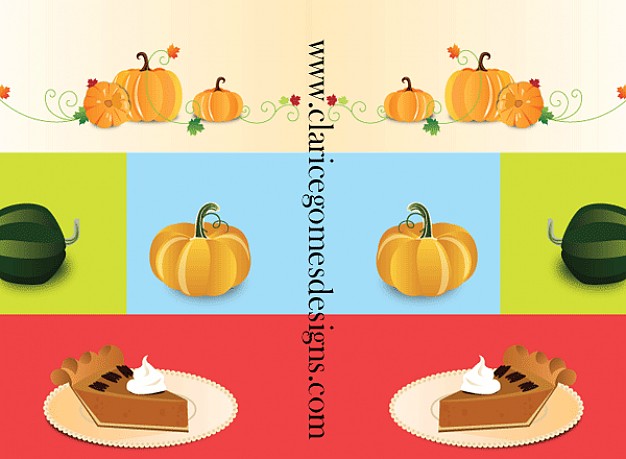 pumpkin Pie things and cook with single color background