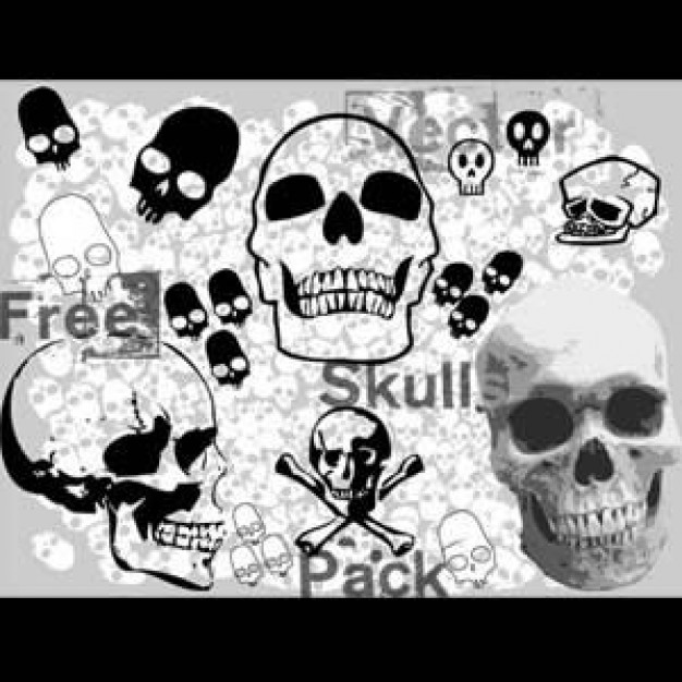 Recreation skulls Scouting pack with grey background about Organizations Cub Scouting