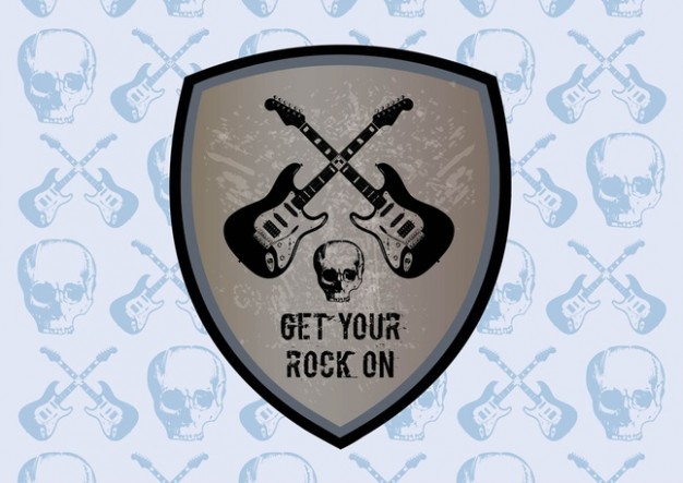 rock Canada graphics shield with guitar about Music Camp Jam Co.