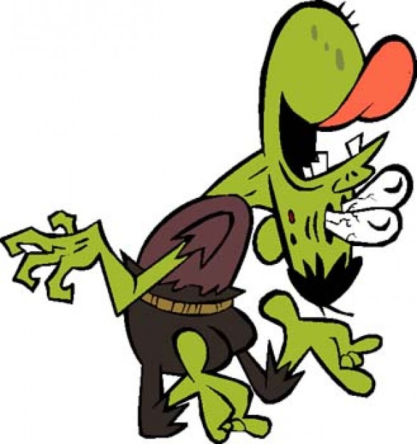 sad ppcreep cartoon character with green body