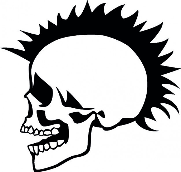 Shopping punk Music skull side about Punk rock art