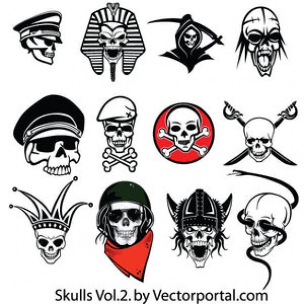 Skull custom Art outline skulls with different style about Shopping Paleontology