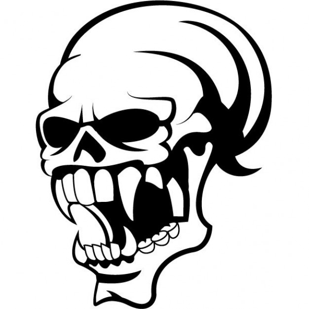 Skull Frontal bone clip art about halloween dangerous element