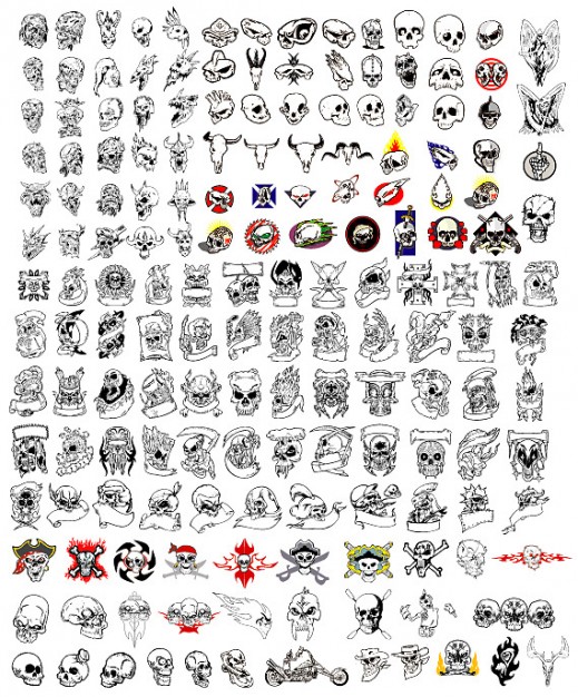 Skull Ironside models and all kinds of skull material about Arts