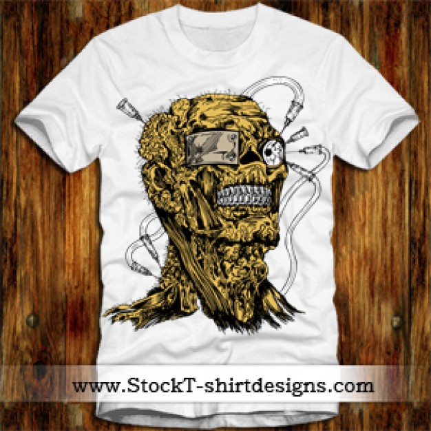 T-shirt shirt designs pattern with wood background about Clothing Design