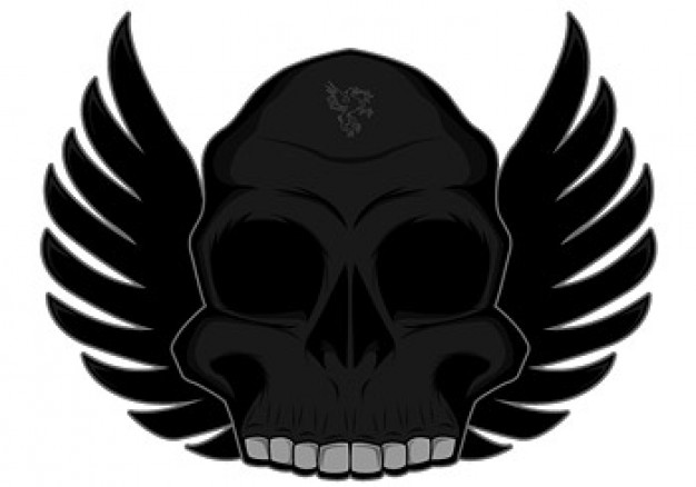 the winged skull trend material