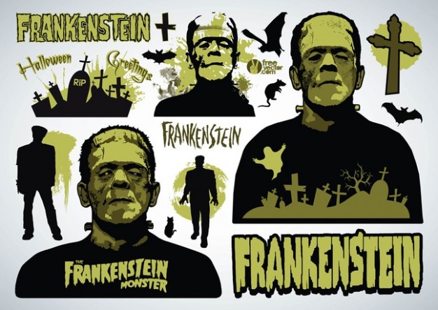 Victor Frankenstein halloween Frankenstein design of frankenstein with grey background about Mary Sh