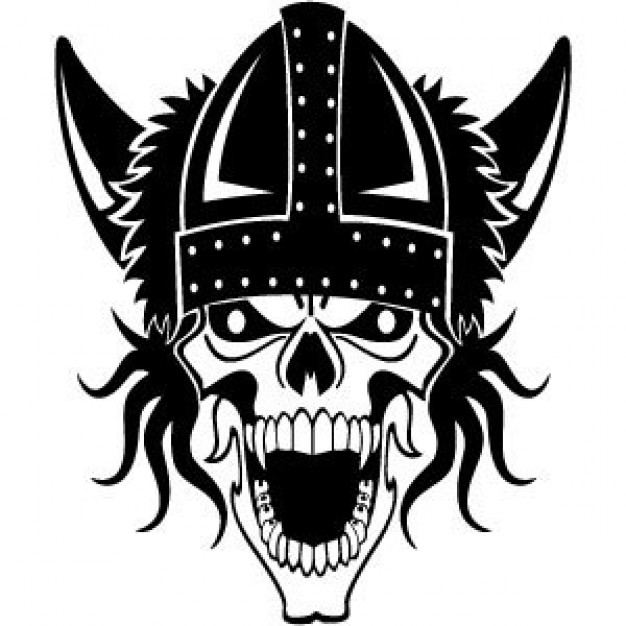 Viking History skull about Middle Ages Archaeology